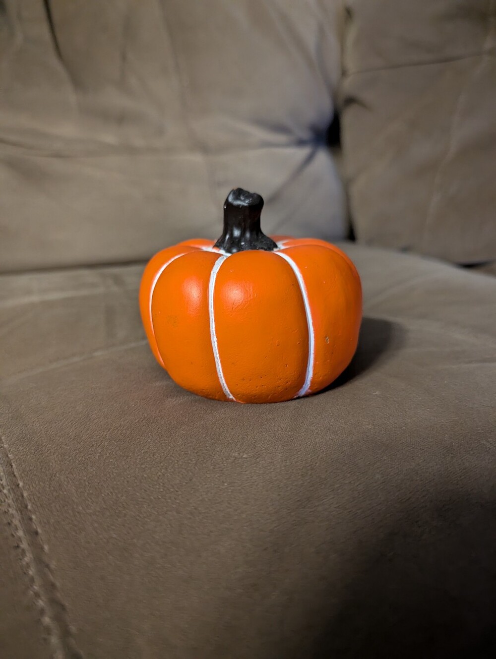 Decorative Orange Pumpkin Accent - Unbranded Fall Ornament